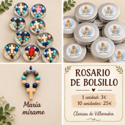 Rosario de cuentas de madera